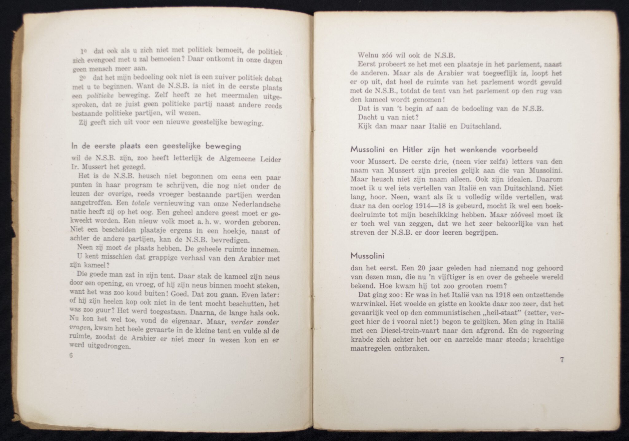 (Brochure) Wat wil Mussert? Iets over de NSB) (1934) — image 4