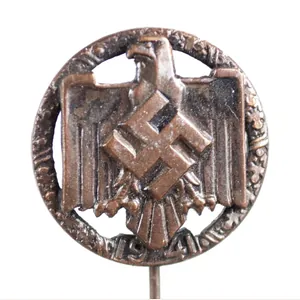 DRL / NSRL bronze sportbadge stickpin badge (Maker L/58)