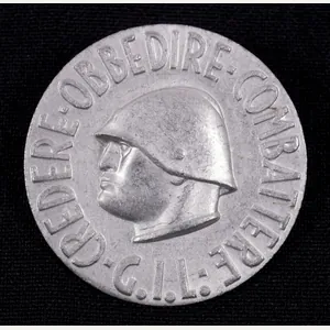 (Italy) Credere Obbedire Combattere G.I.L. badge (Mussolini)