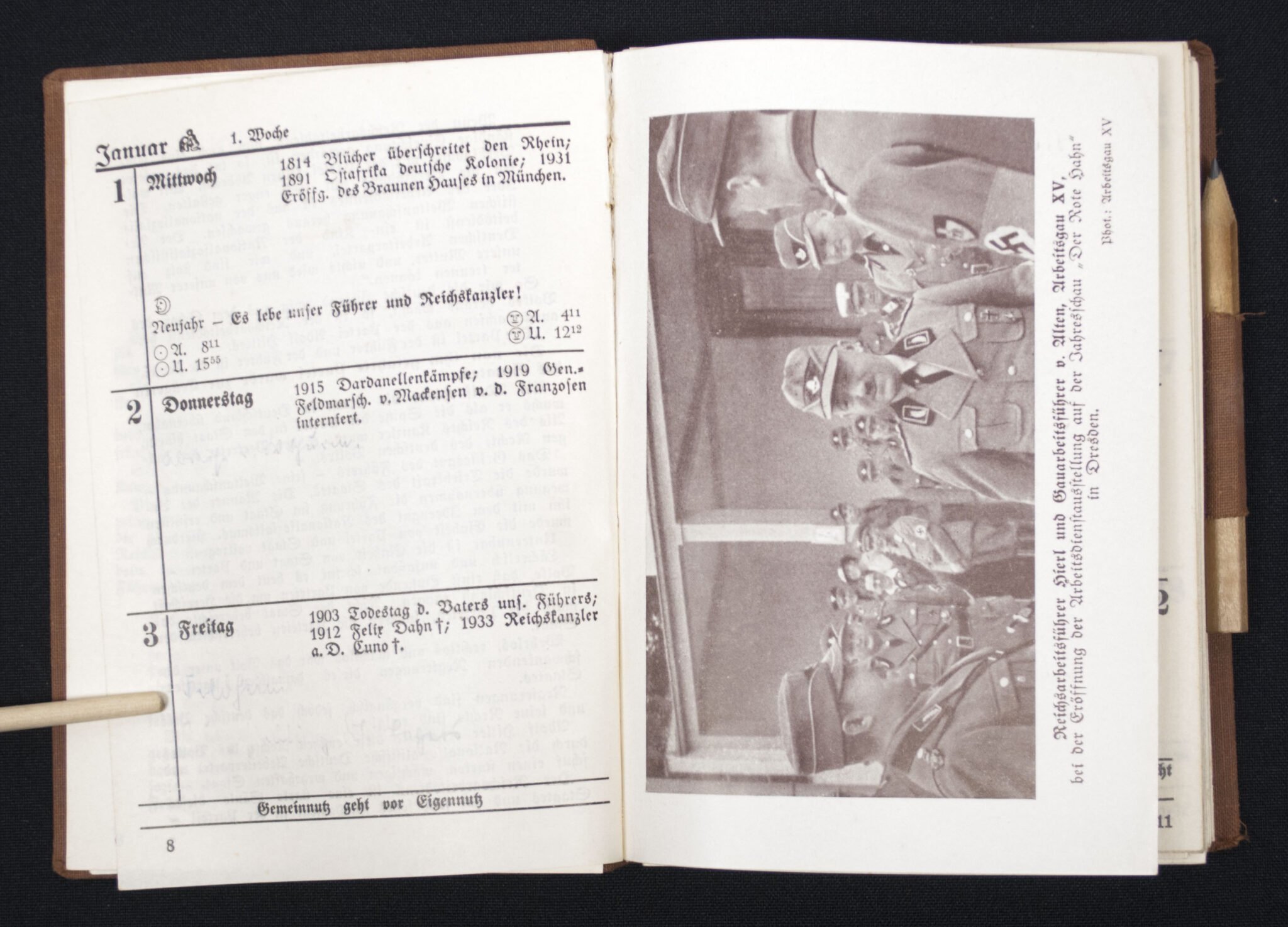 (Book) Führer Kalender für den Reichsarbeitsdienst 1936 – RARE! — image 7