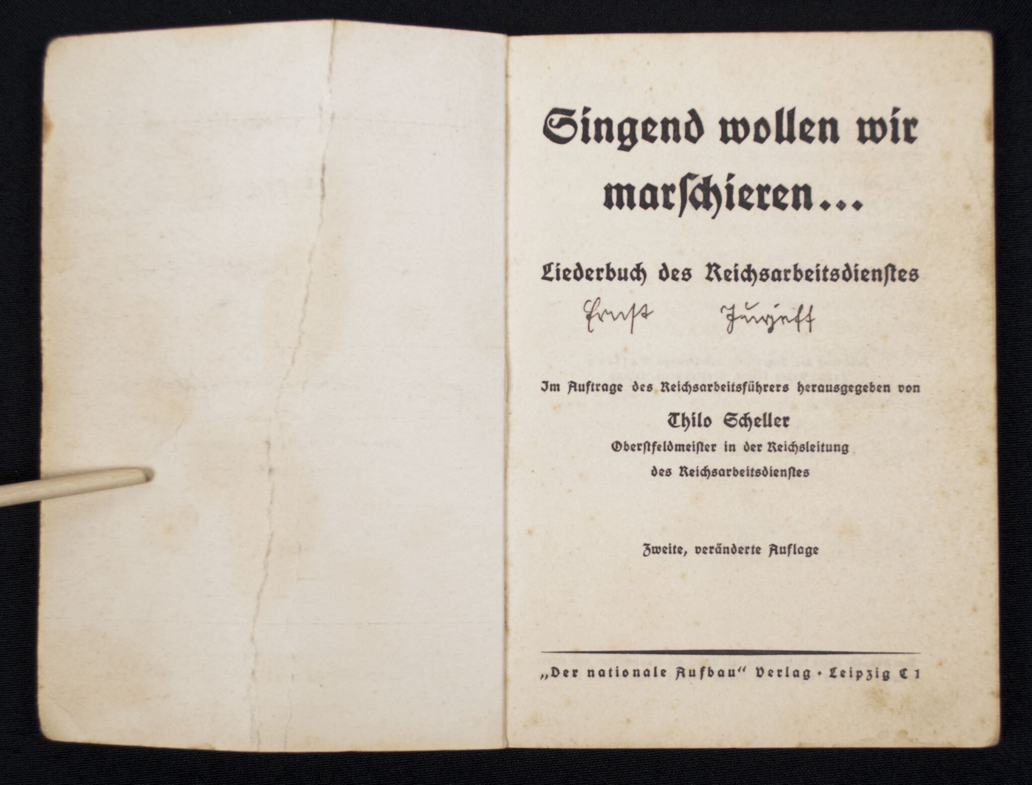 (Book) Liederbuch des Reichsarbeitsdienstes – Singend wollen wir Marchieren — image 3