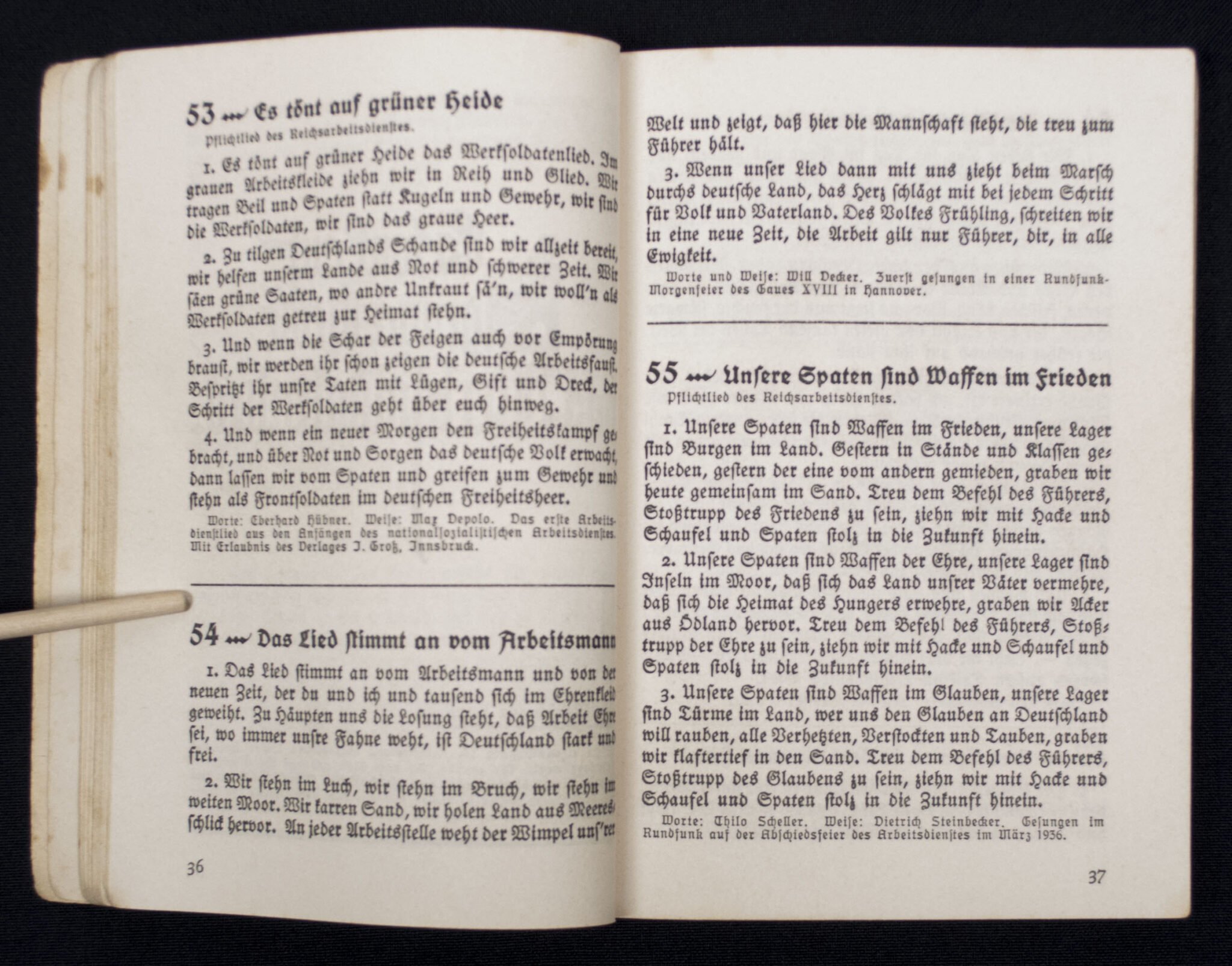 (Book) Liederbuch des Reichsarbeitsdienstes – Singend wollen wir Marchieren — image 5