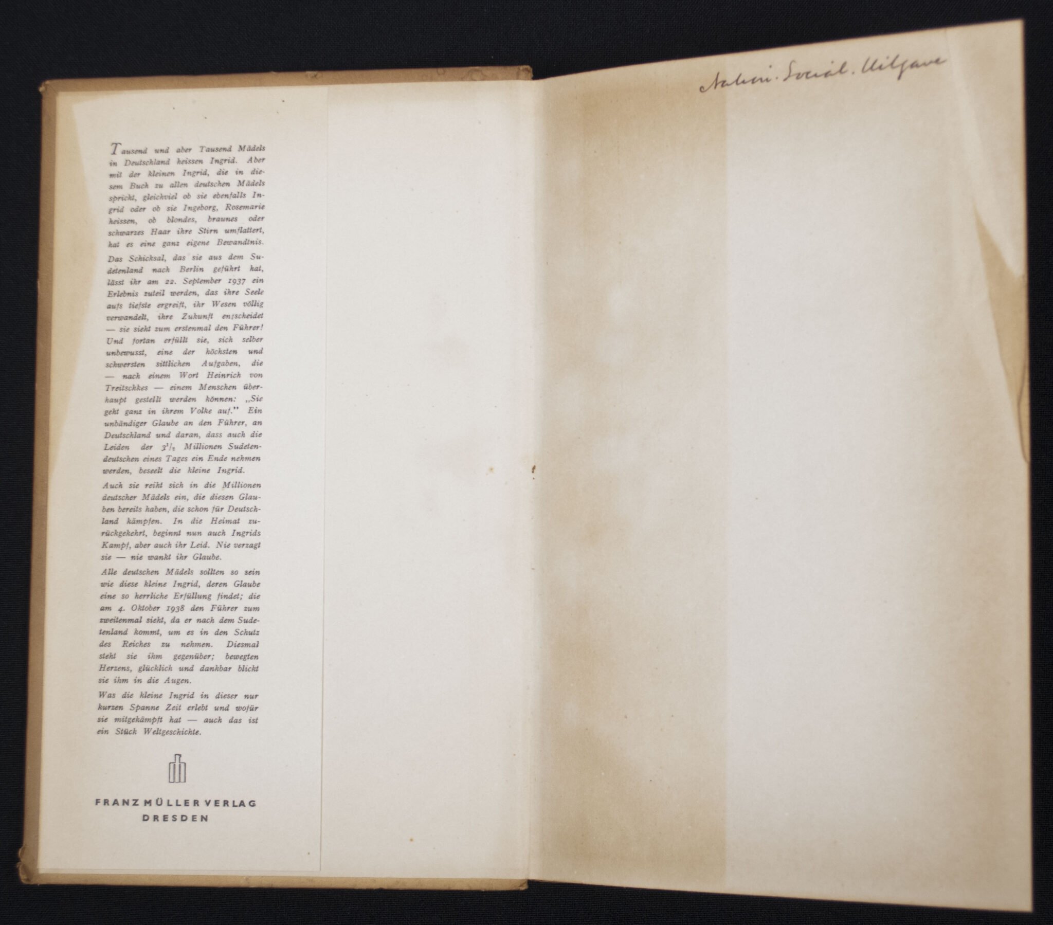 (Book) Ein Mädel erlebt den Führer (1943) — image 3