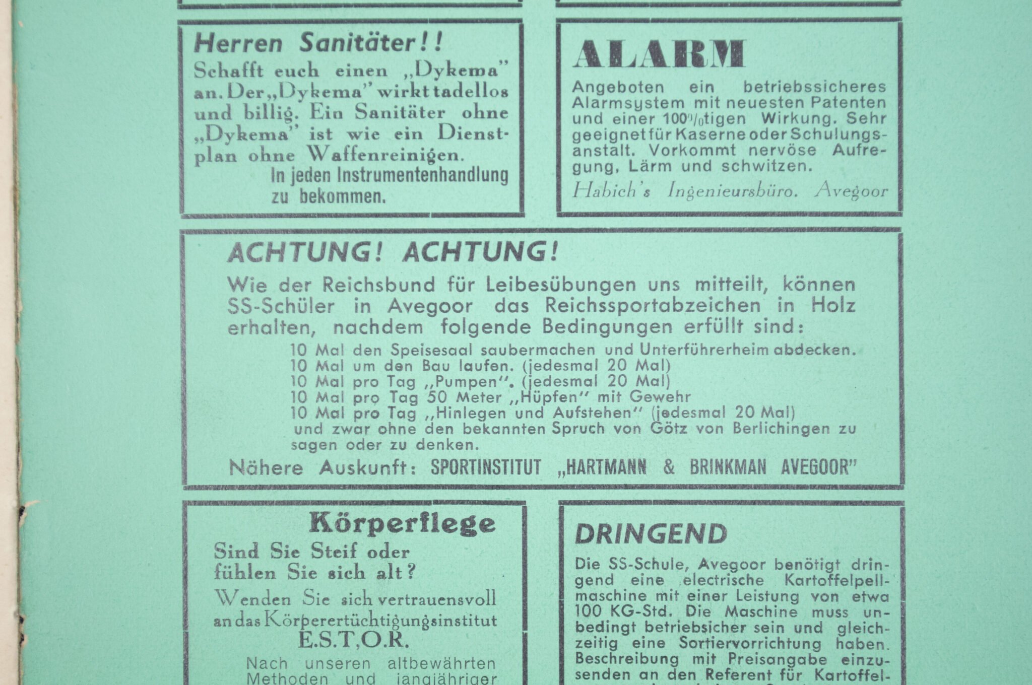 (Brochure) Dutch SS – Bierkrant Augustus 1942 – SS-Schule Avegoor-Ellecom – EXTREMELY RARE! — image 13