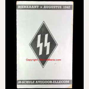 (Brochure) Dutch SS – Bierkrant Augustus 1942 – SS-Schule Avegoor-Ellecom …