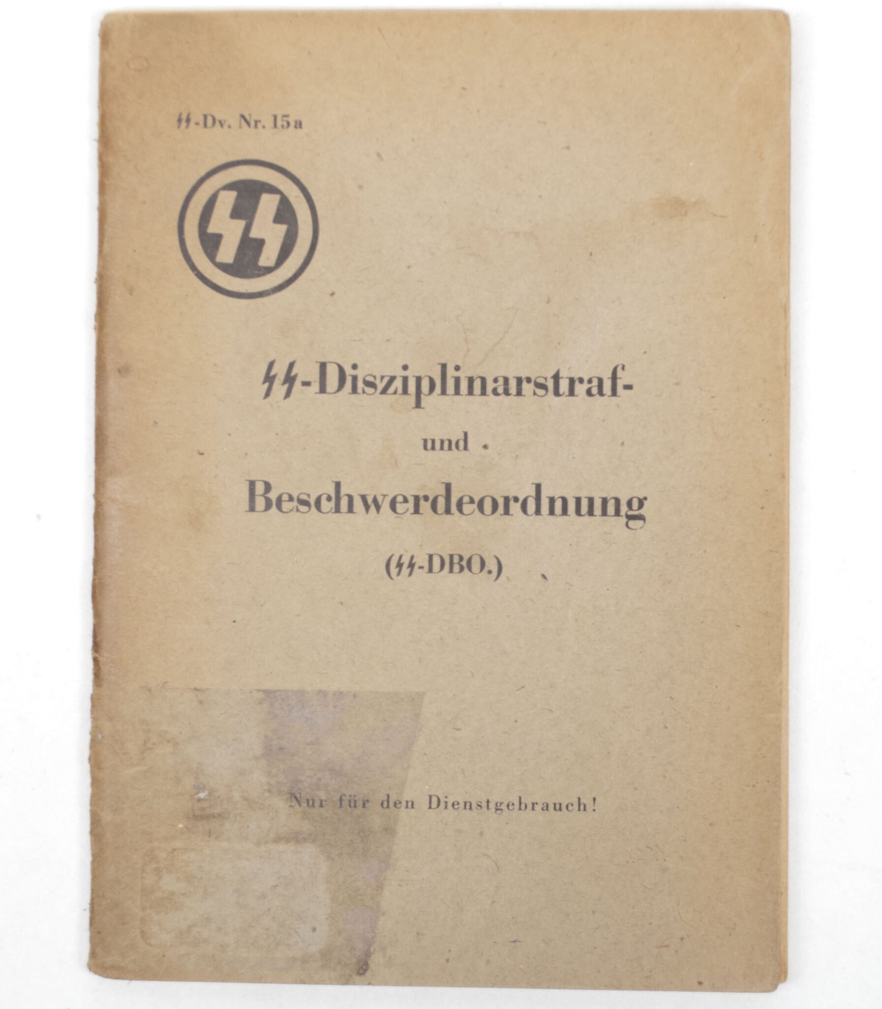 (Brochure) SS-Dv.Nr.15a – SS-Disziplinarstraf- und Beschwerdeordnung (SS-DBO.) – RARE! — image 2