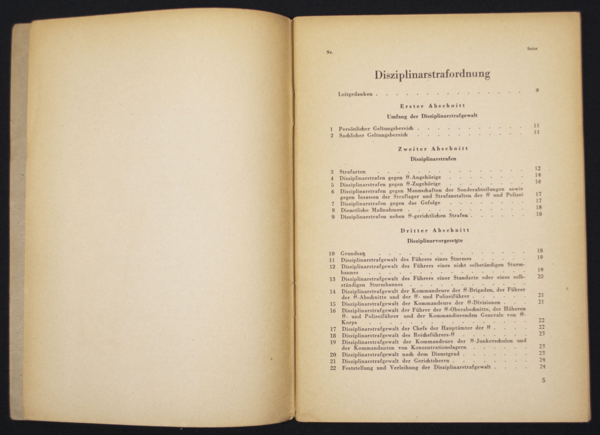 (Brochure) SS-Dv.Nr.15a – SS-Disziplinarstraf- und Beschwerdeordnung (SS-DBO.) – RARE! — image 4