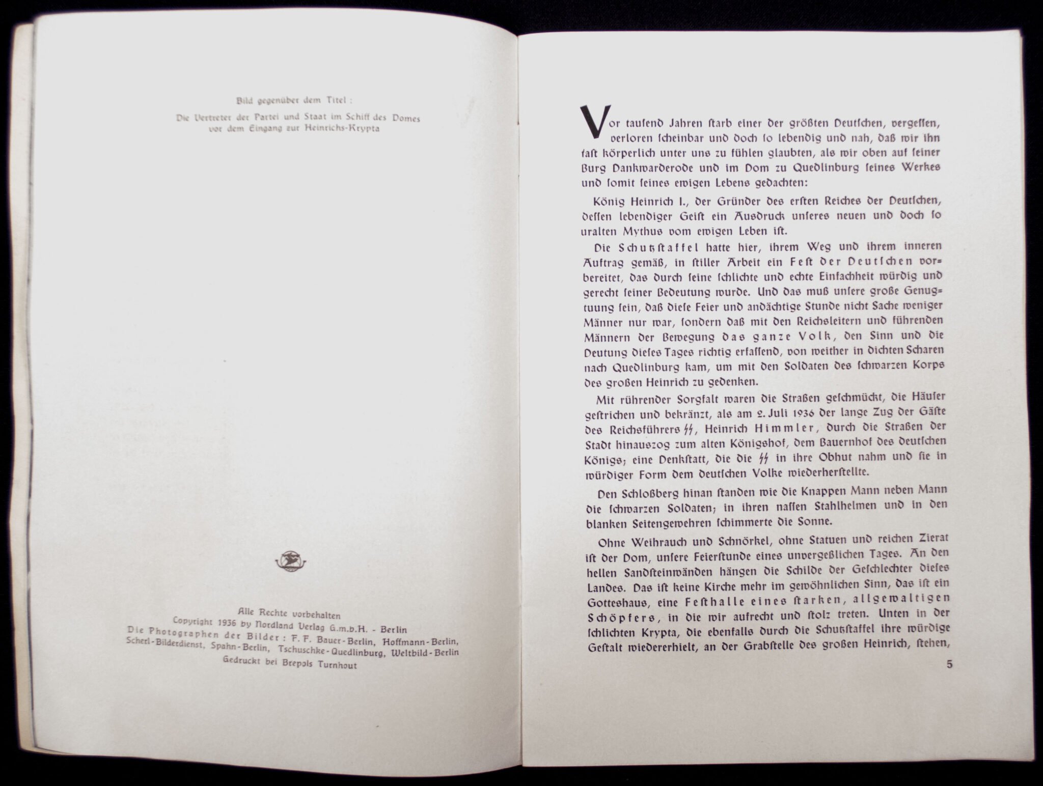 (SS Brochure) Rede des Reichsführers-SS im Dom zu Quedlinburg am 2. Juli 1936 – Rare! — image 14