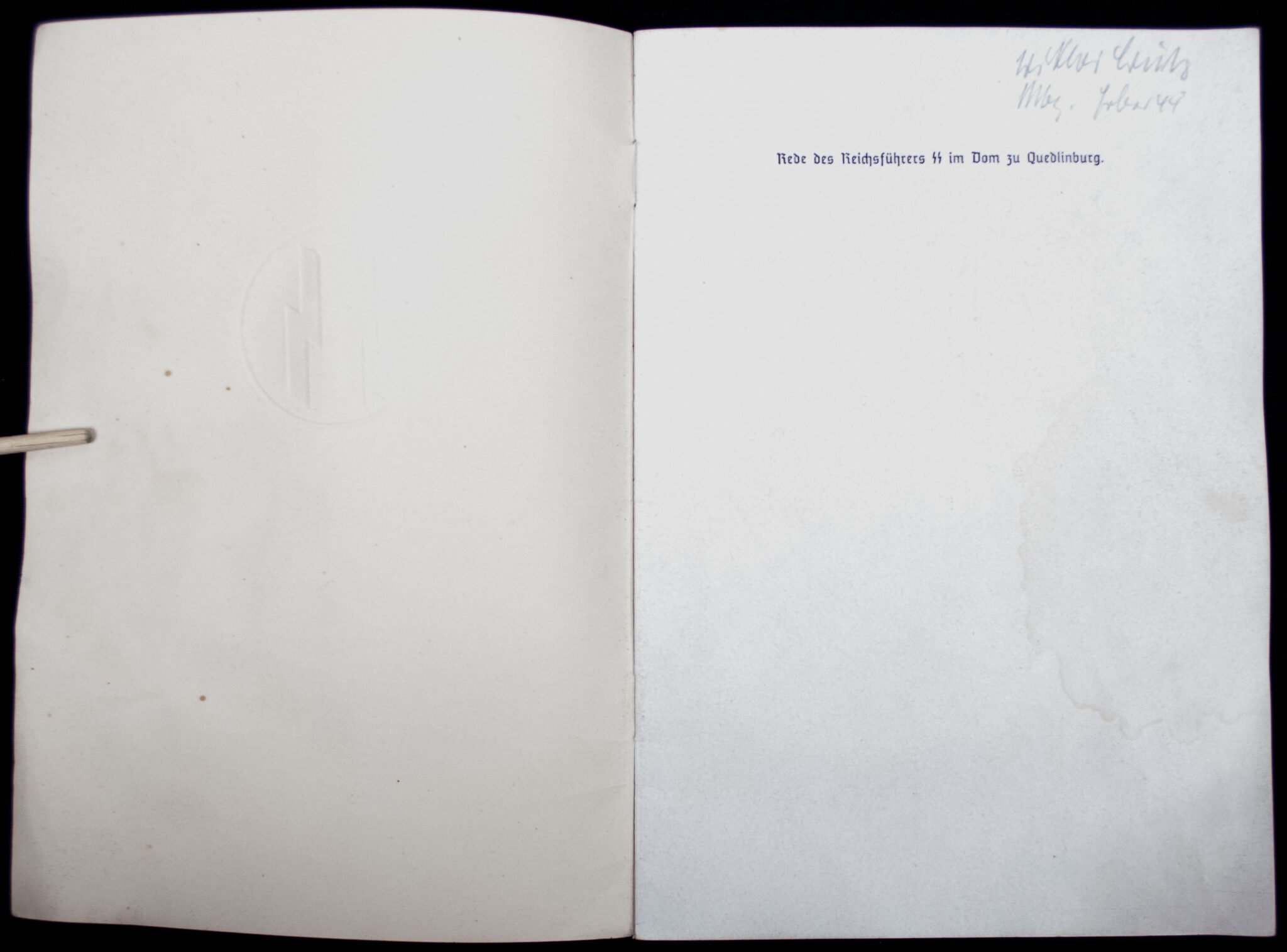 (SS Brochure) Rede des Reichsführers-SS im Dom zu Quedlinburg am 2. Juli 1936 – Rare! — image 3