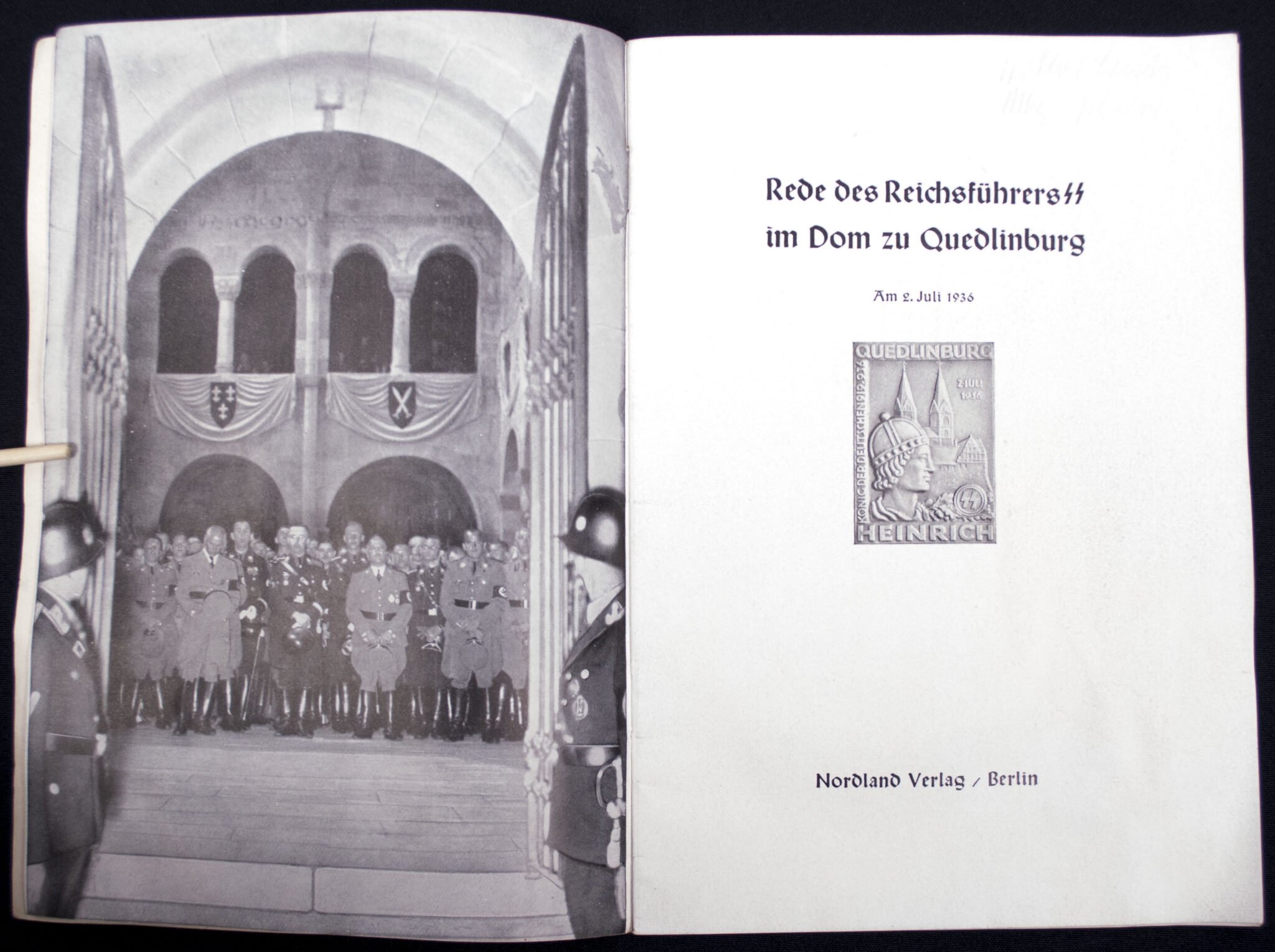 (SS Brochure) Rede des Reichsführers-SS im Dom zu Quedlinburg am 2. Juli 1936 – Rare! — image 4