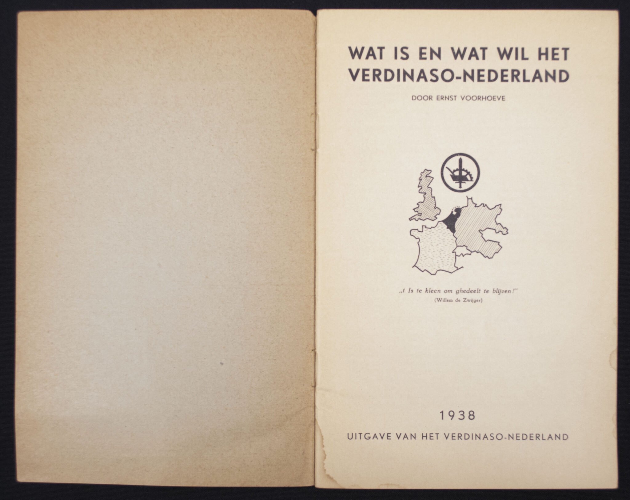 (Brochure) Ernst Voorhoeve – Wat is en wat wil het Verdinaso-Nederland — image 2