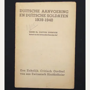 (Brochure) Duitsche aanvoering en Duitsche Soldaten 1939-1940 (1940)