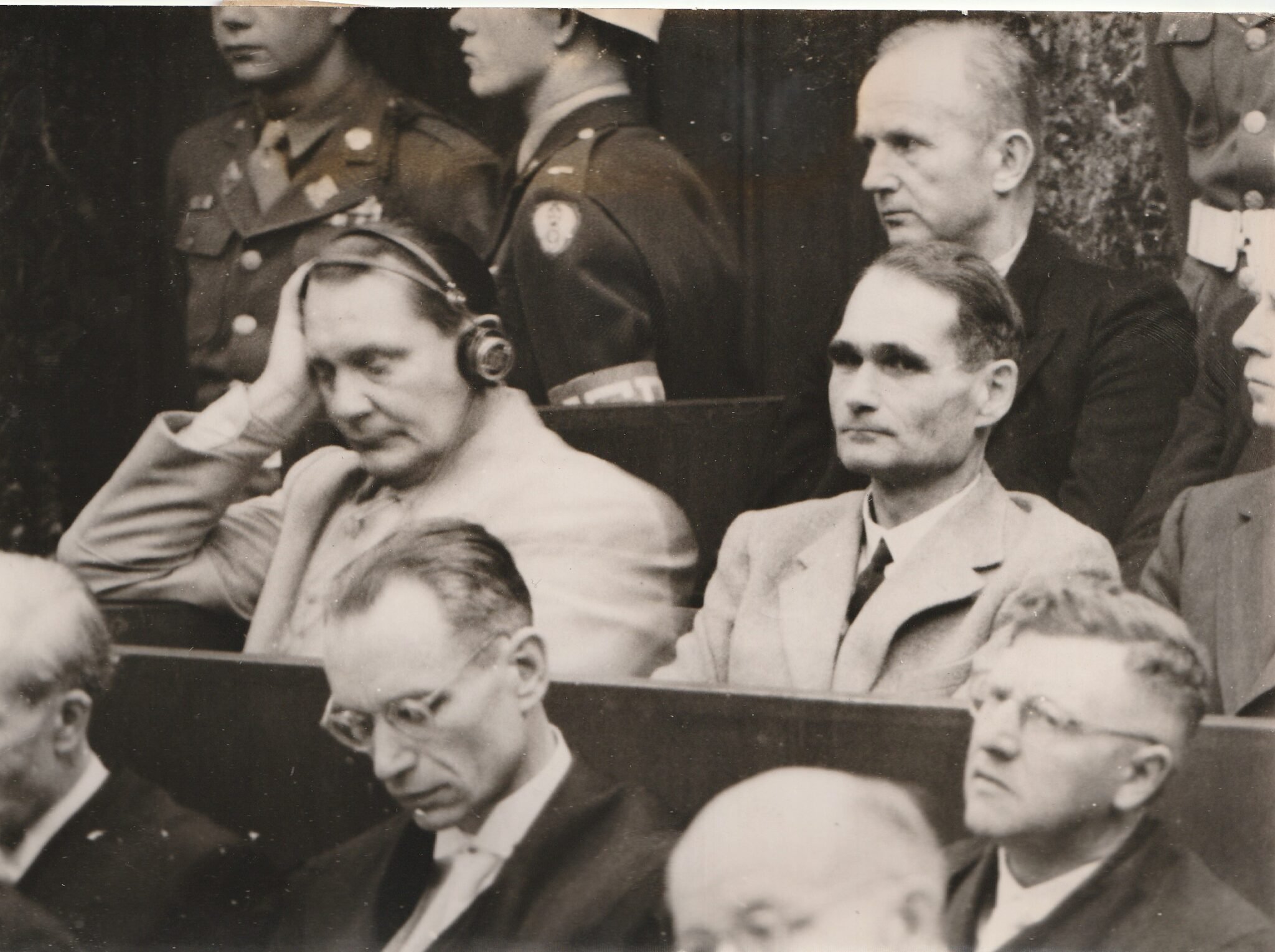 (Pressphoto) Nuremberg Trials – Hermann Goering + Rudolf Hess — image 3