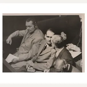 (Pressphoto) Nuremberg Trials – Hermann Goering + Rudolf Hess (3)