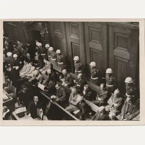 (Pressphoto) Nuremberg Trials – nazi war criminals face their judges