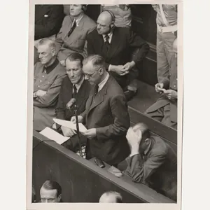 (Pressphoto) Nuremberg Trials – Rosenberg makes his last stand
