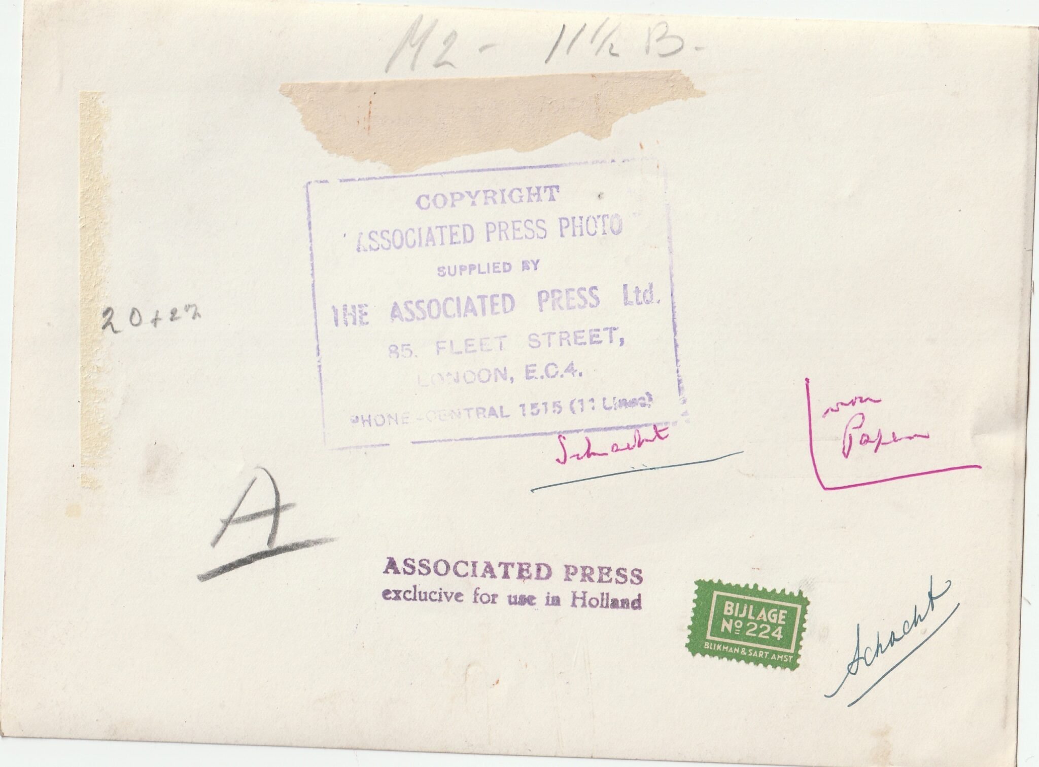 (Pressphoto) Nuremberg Trials – von Papen + Schacht — image 2