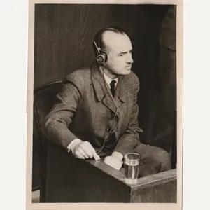 (Pressphoto) Nuremberg Trials – Karl Frank