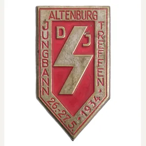 Hitlerjugend (HJ) Jungbann Altenburg Treffen 26.-27.5. 1934 abzeichen
