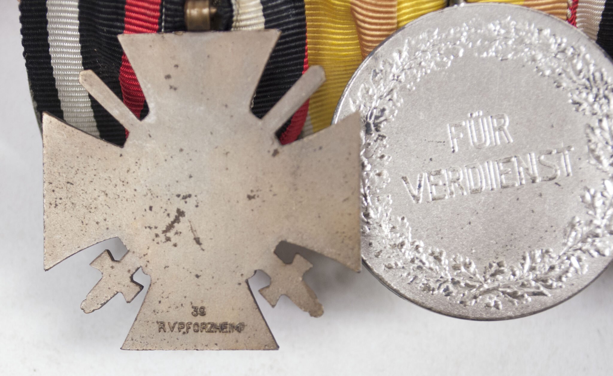 German WWII Medalbar with Ek2, KVK, Baden Verdienstmedaille + FEK — image 13