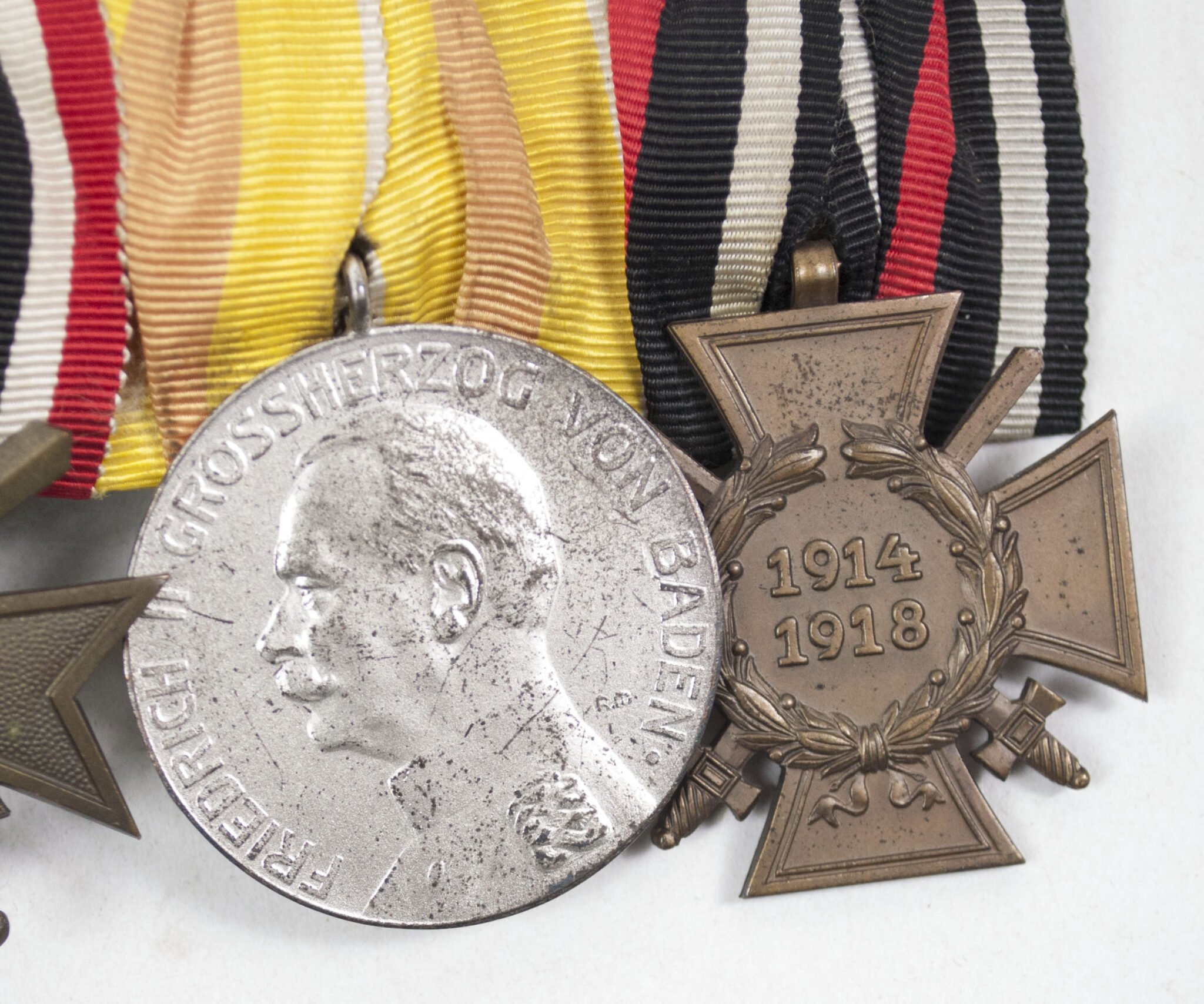 German WWII Medalbar with Ek2, KVK, Baden Verdienstmedaille + FEK — image 7