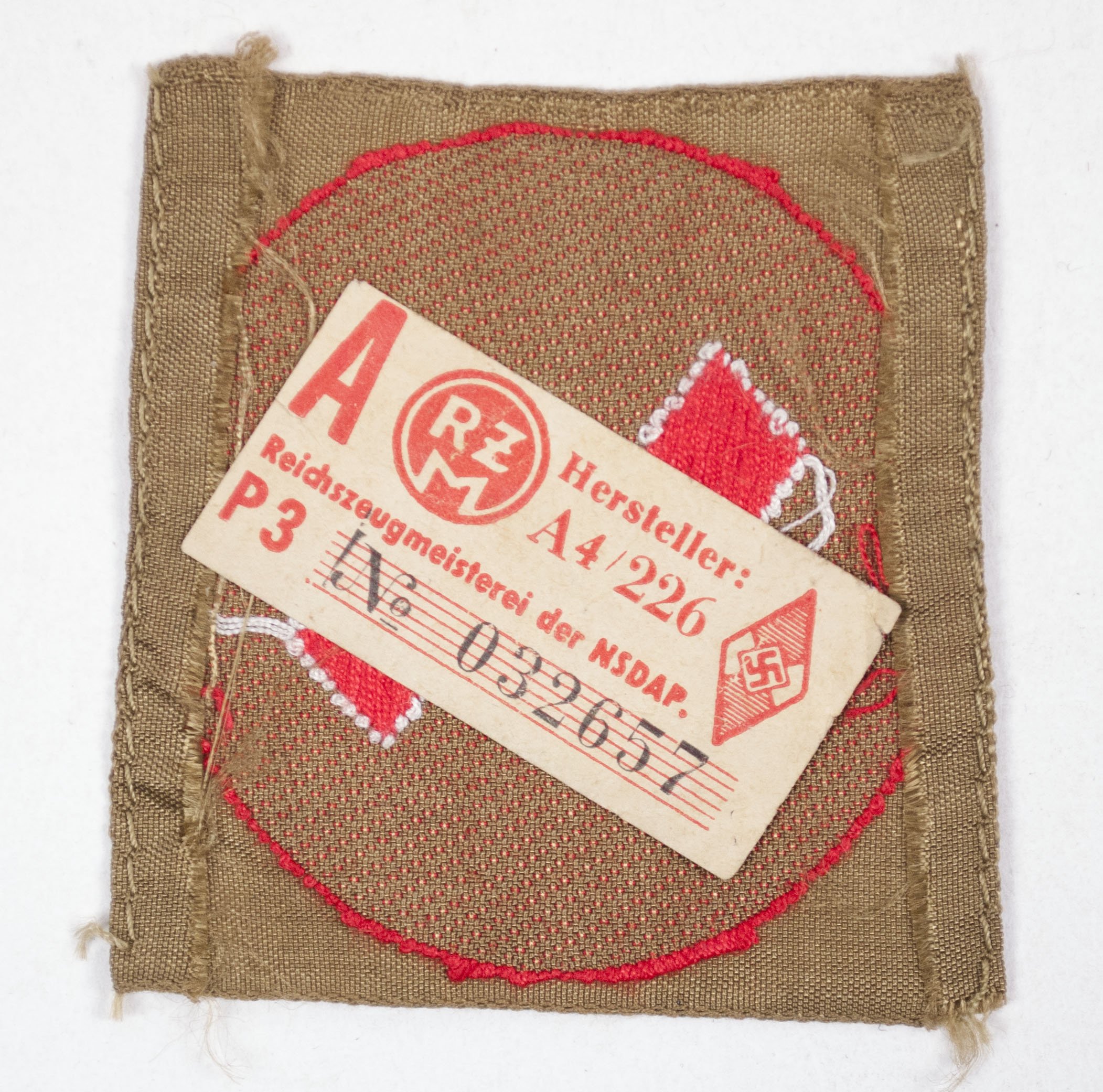 Hitlerjugend / Deutsche Jugend (DJ) Rune sleeve badge (with RZM tag) — image 2