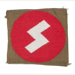 Hitlerjugend / Deutsche Jugend (DJ) Rune sleeve badge (with RZM …