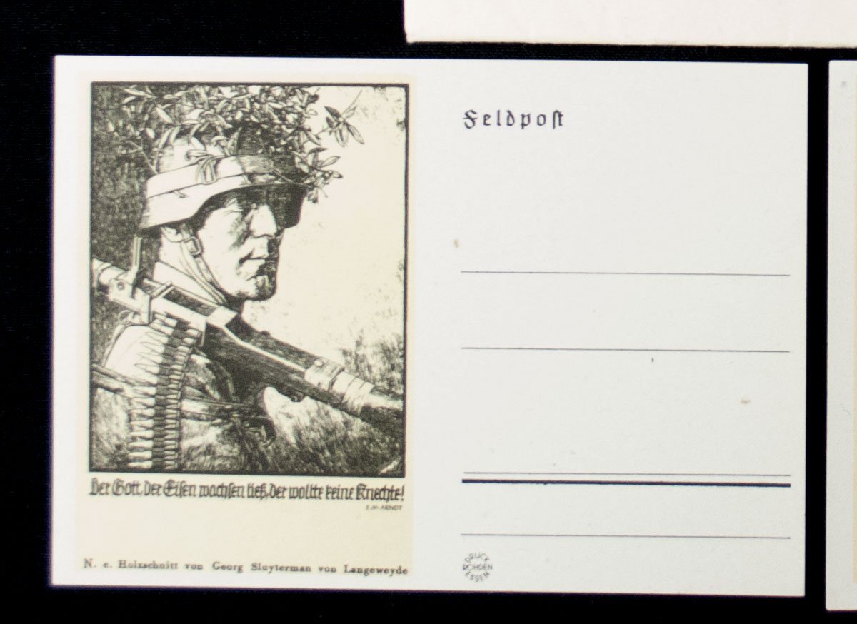 Postcards: Deutsches Heldenleben 10 Feldpost postkarten from Georg Sluyterman von Langeweyde — image 9