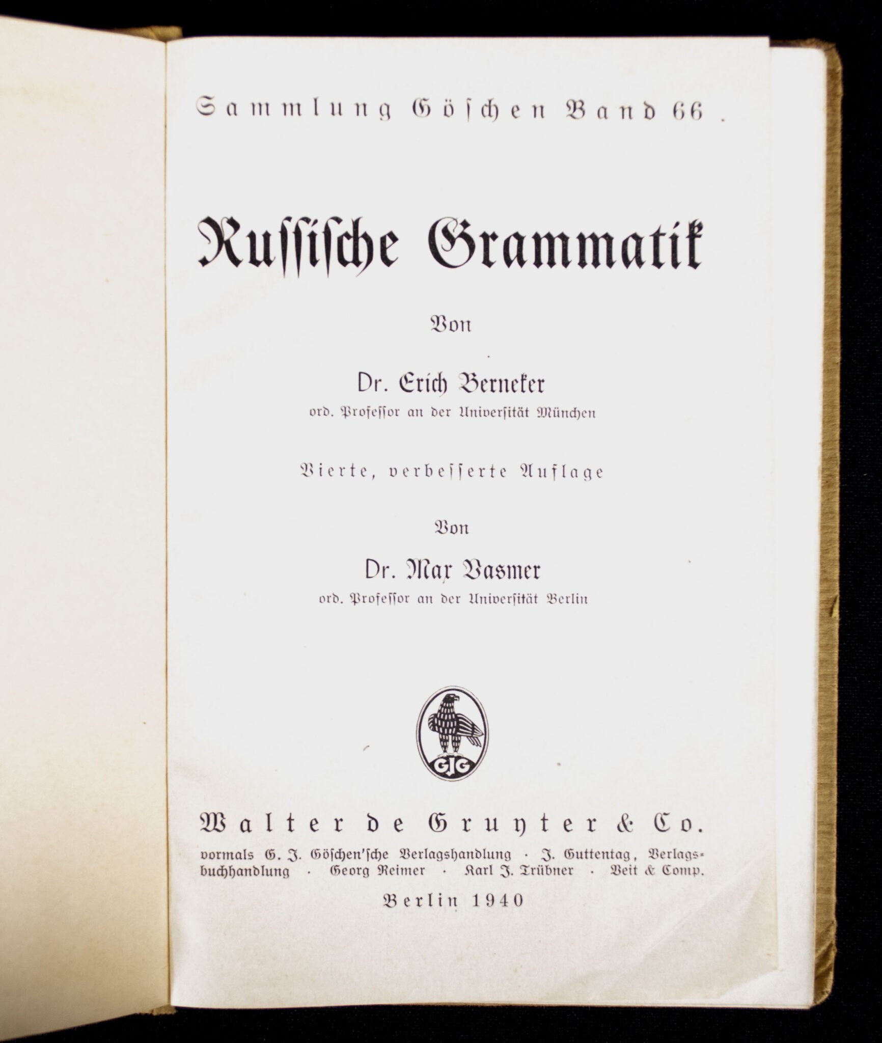 (Book) Russische Grammatik (1940) — image 3