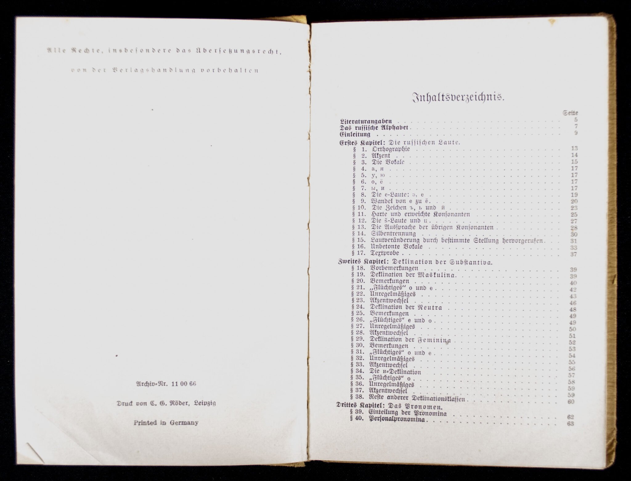 (Book) Russische Grammatik (1940) — image 4