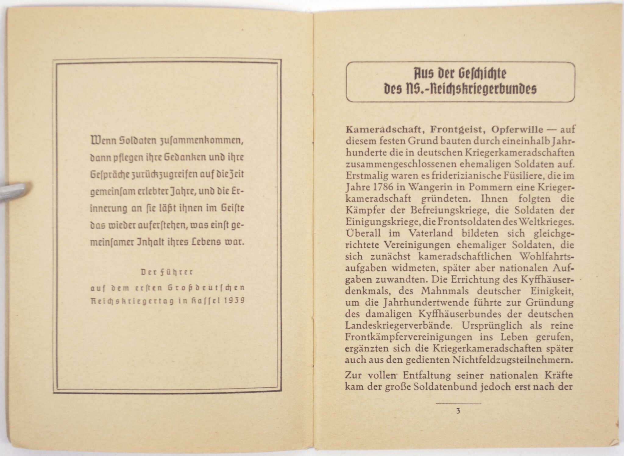 (Brochure) Der N.S. Reichskriegerbund – Was er ist, was er will — image 4