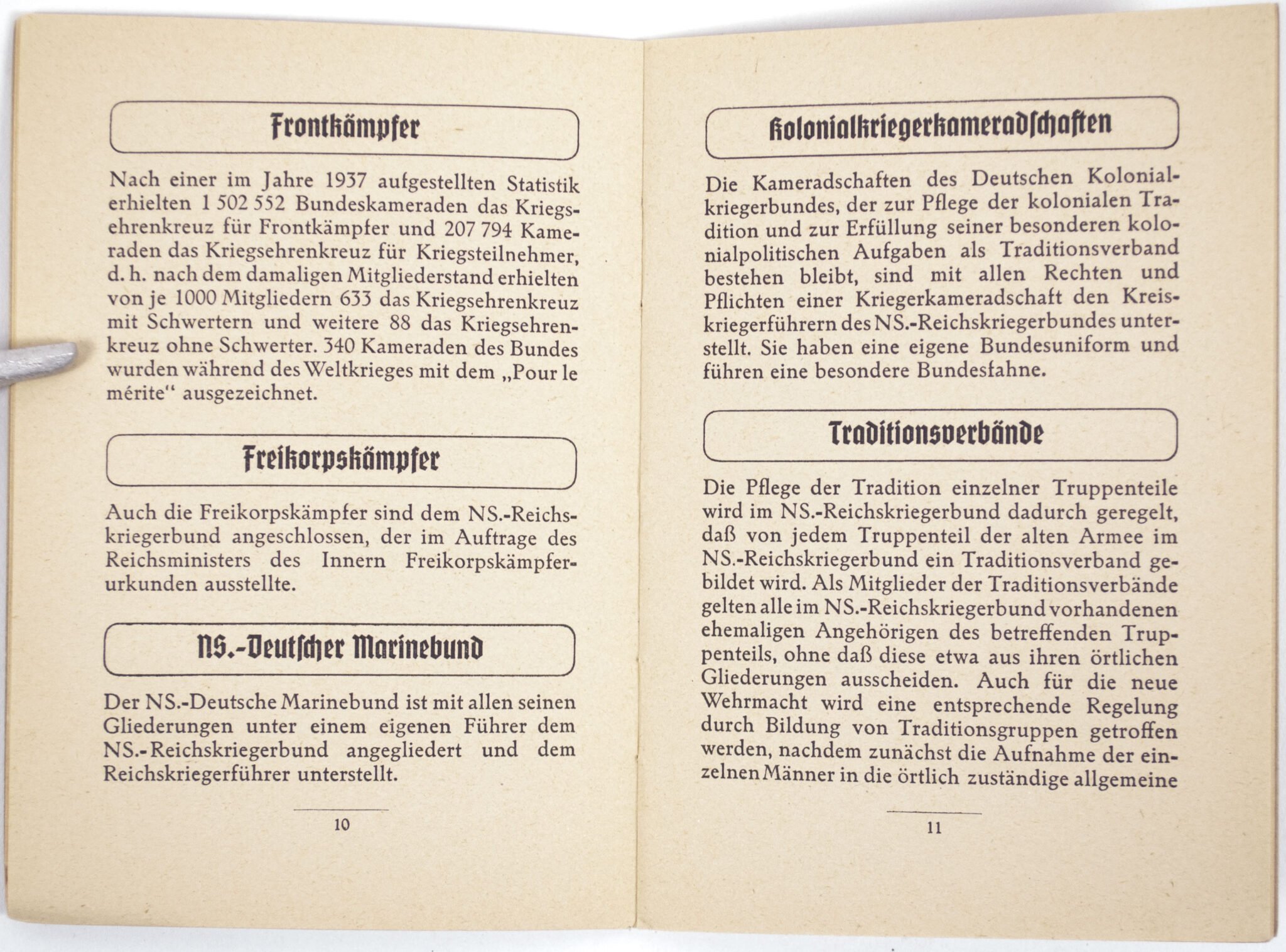 (Brochure) Der N.S. Reichskriegerbund – Was er ist, was er will — image 5