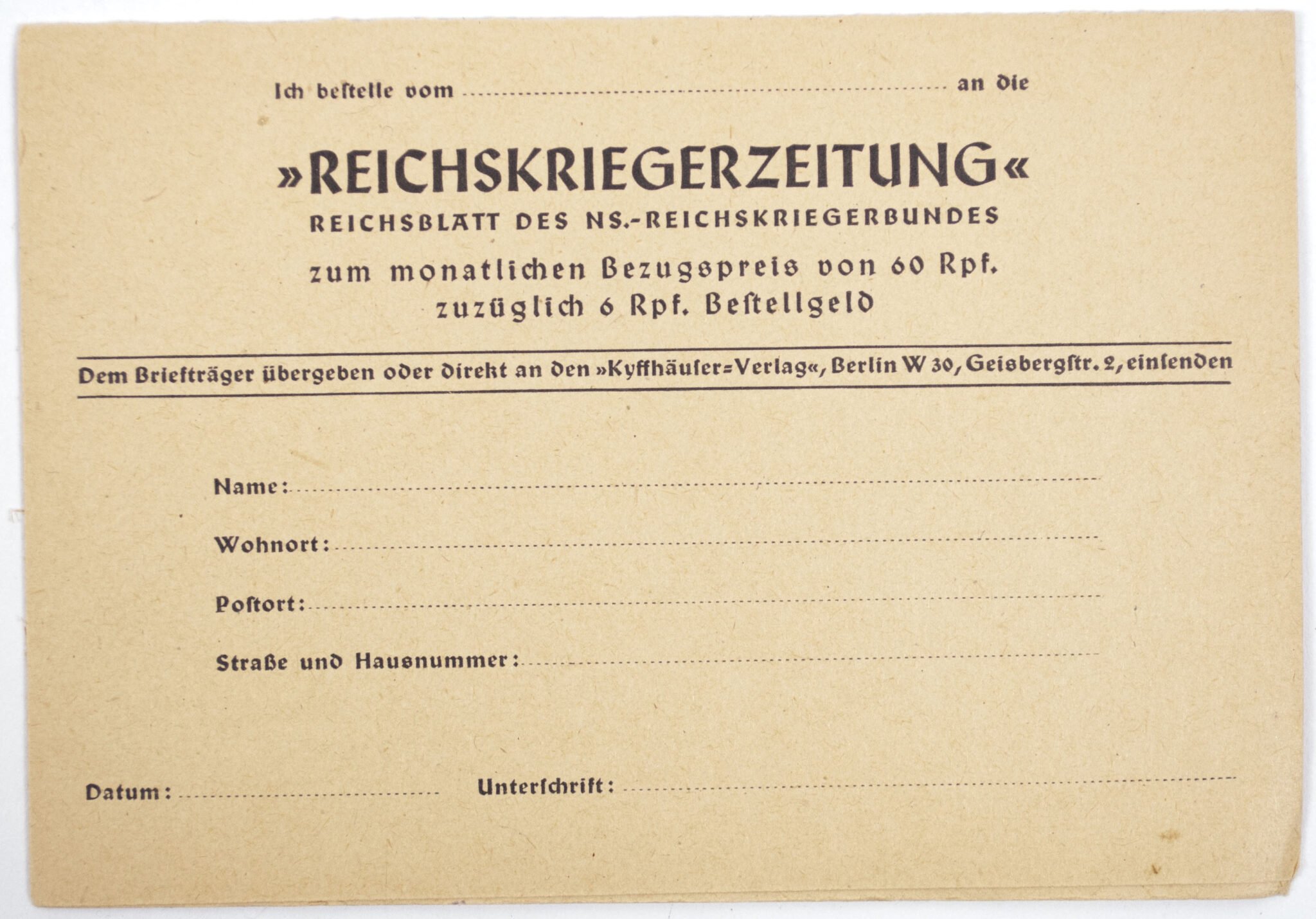 (Brochure) Der N.S. Reichskriegerbund – Was er ist, was er will — image 8