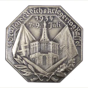 5. deutscher Reichskriegertag Kassel 7.-9. Juli 1934 abzeichen