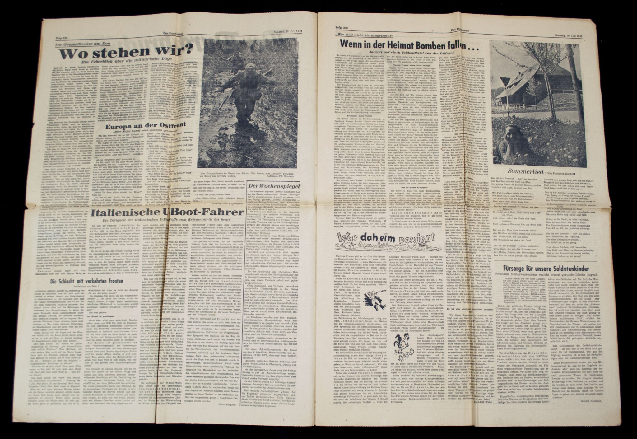 (Newspaper) Der Durchbruch – Soldatenzeitung an der Ostfront Folge 370 (1942) — image 3