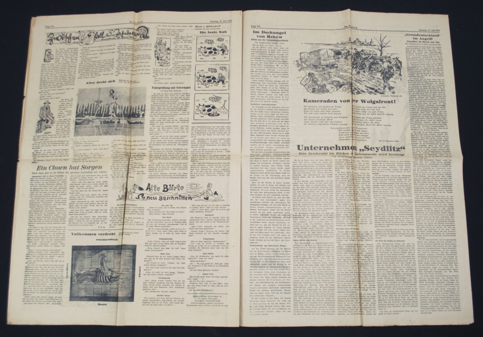 (Newspaper) Der Durchbruch – Soldatenzeitung an der Ostfront Folge 370 (1942) — image 5
