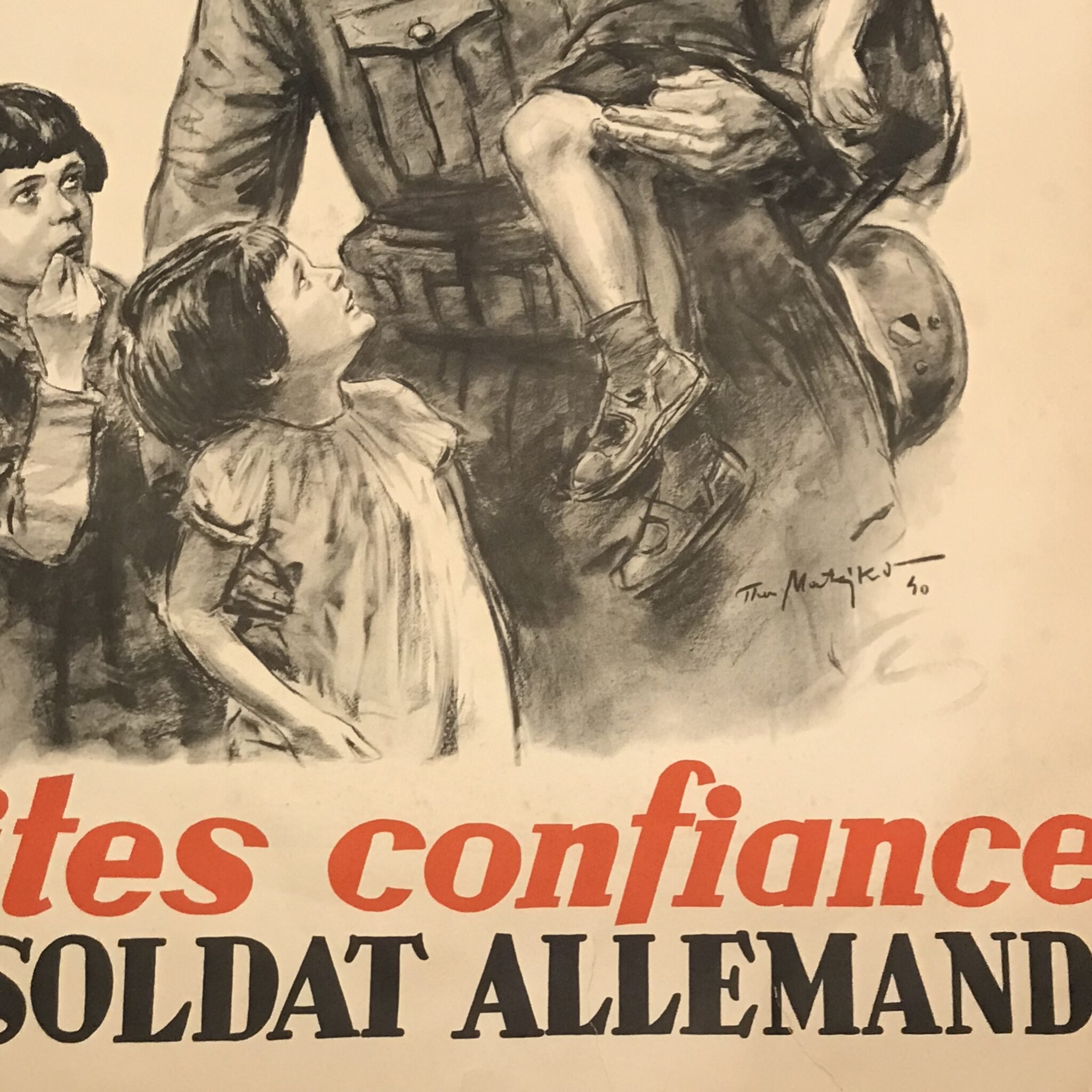 (Poster) Theo Matejko – Populations abandonnées, faites confiance au soldat Allemand! (1940) — image 6