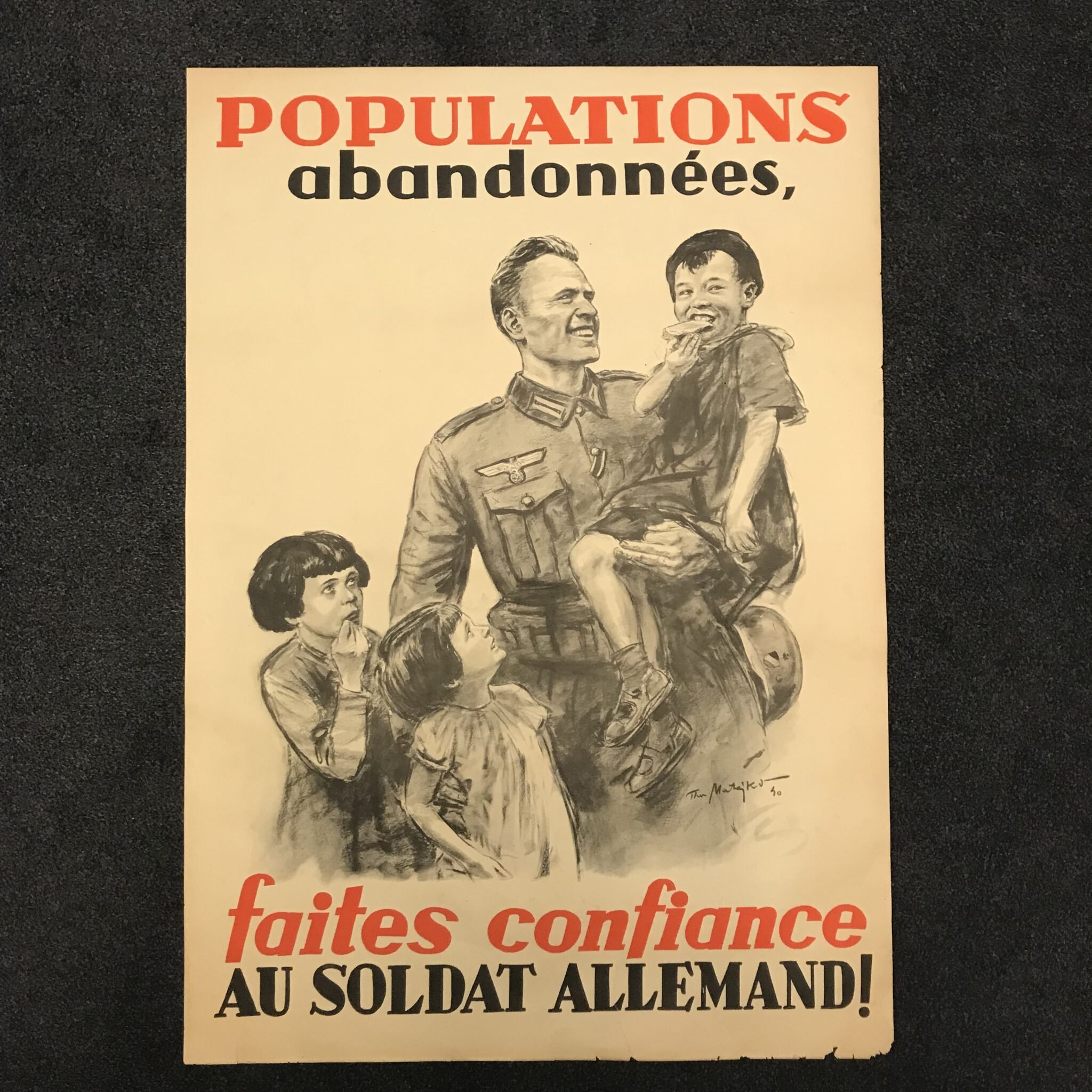 (Poster) Theo Matejko – Populations abandonnées, faites confiance au soldat Allemand! (1940) — image 9