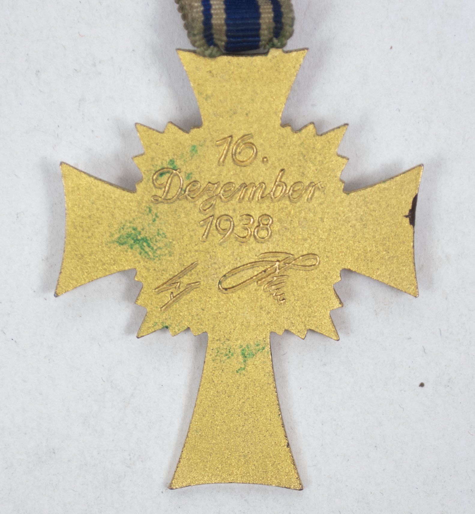 Mutterkreuz in Gold / Motherscross in Gold ( Maker C.F. Zimmermann Pforzheim) — image 10