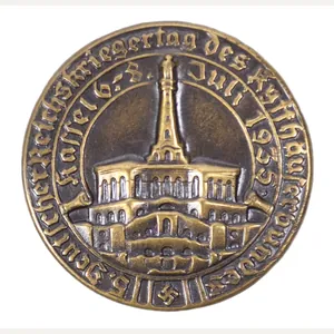 5. Deutscher Reichskriegertag des Kyffhäuserbundes Kassel 1935 abzeichen