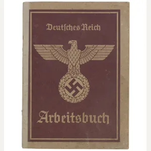Arbeitsbuch second type Arbeitsamt Donauwörth (1939)