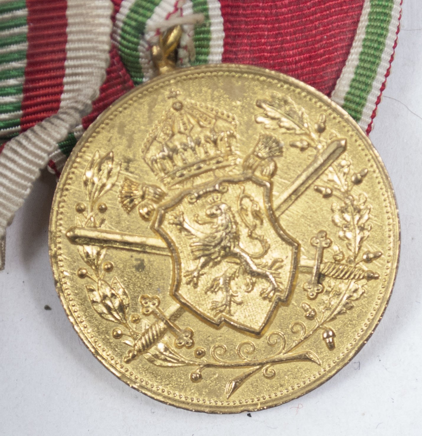(Sachsen) Medalbar with WWI Ek2, Albrechtsorden Ritterkreuz 2e Klasse, FEK, WWII Sudeten annexation medal + WWII Commemorative medals — image 8