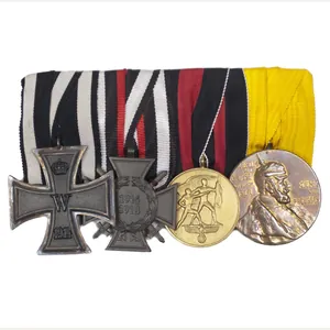 WWI / WWII medalbar with EK2, FEK, Sudeten annexation medaille, …