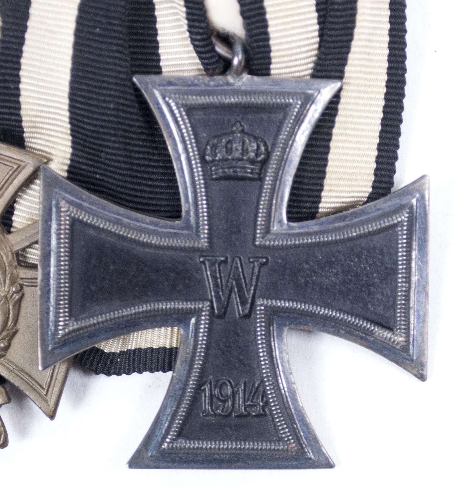 Double ribbonbar Frackspange with Iron Cross + Ehrenkreuz für Frontkämpfer — image 4