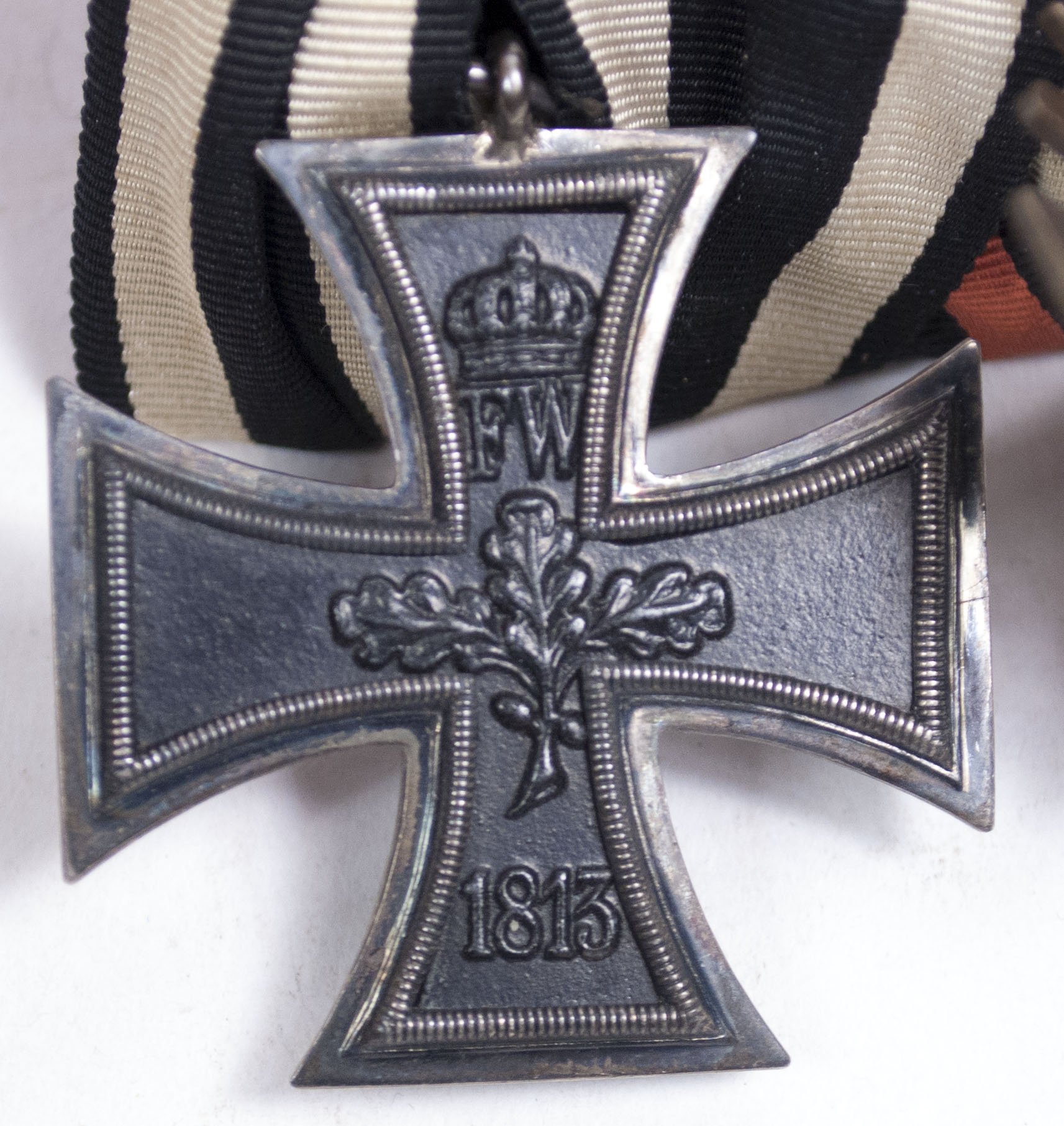 Double ribbonbar Frackspange with Iron Cross + Ehrenkreuz für Frontkämpfer — image 6