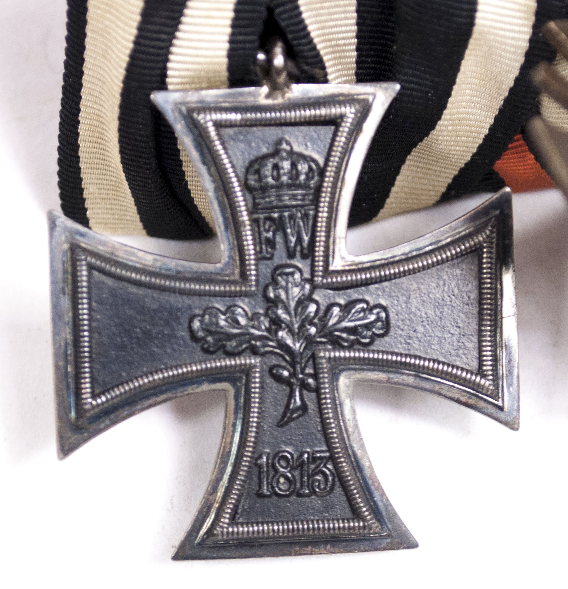 Double ribbonbar Frackspange with Iron Cross + Ehrenkreuz für Frontkämpfer — image 7