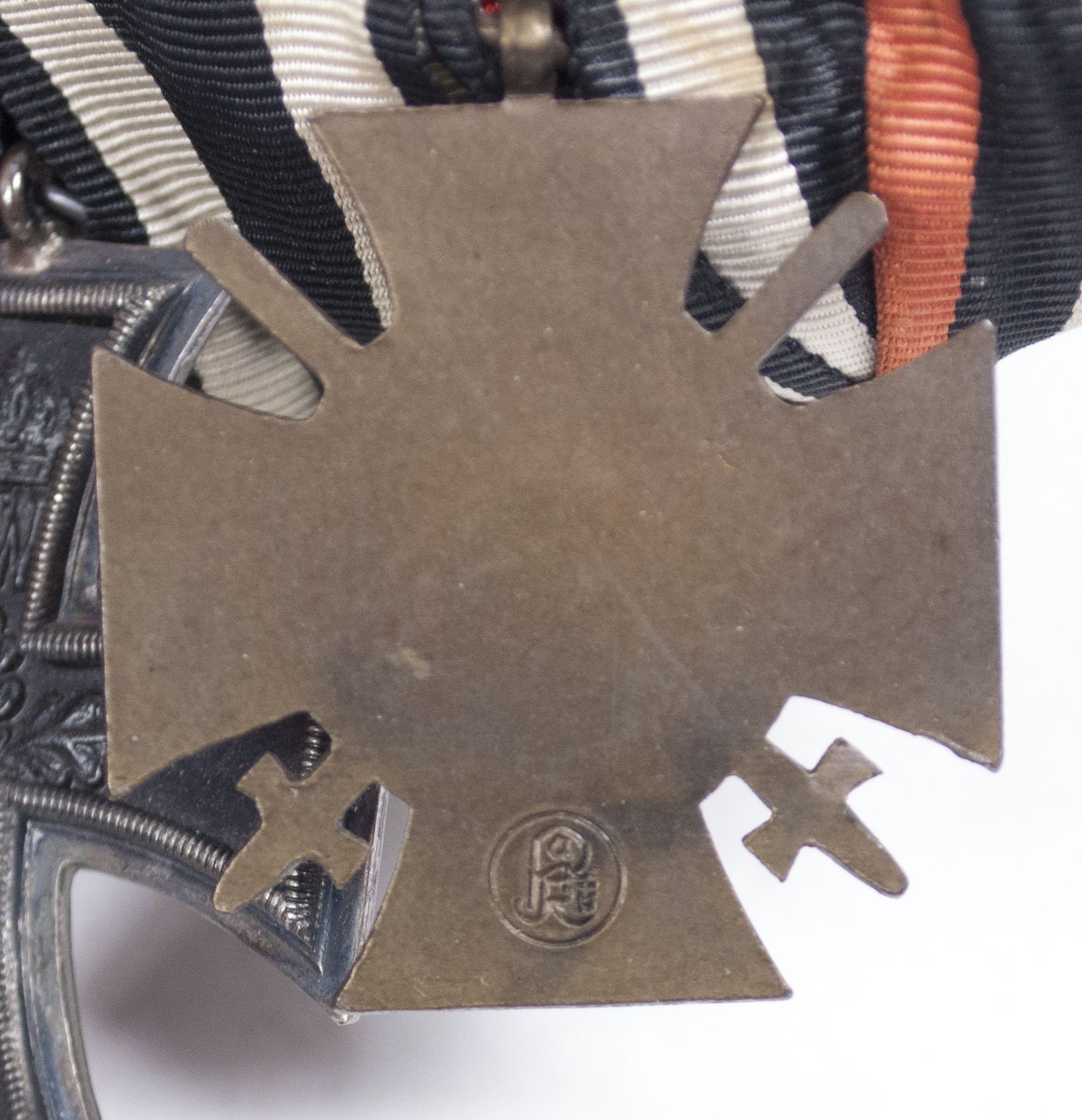 Double ribbonbar Frackspange with Iron Cross + Ehrenkreuz für Frontkämpfer — image 8