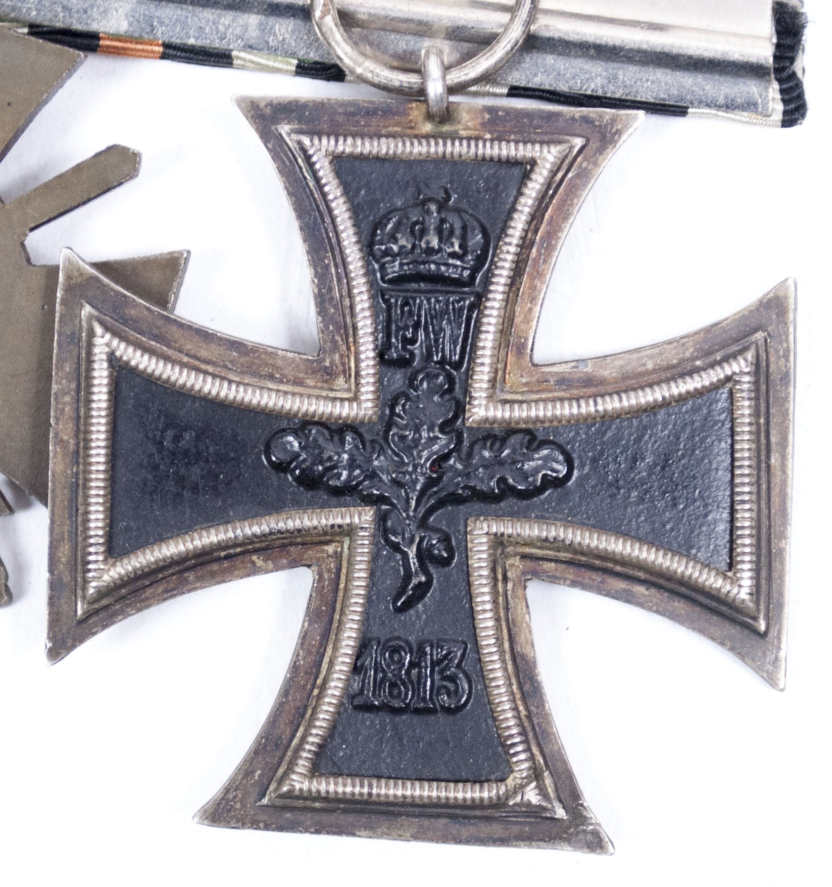 Double ribbonbar with Iron Cross + Ehrenkreuz für Frontkämpfer + ribbon — image 10