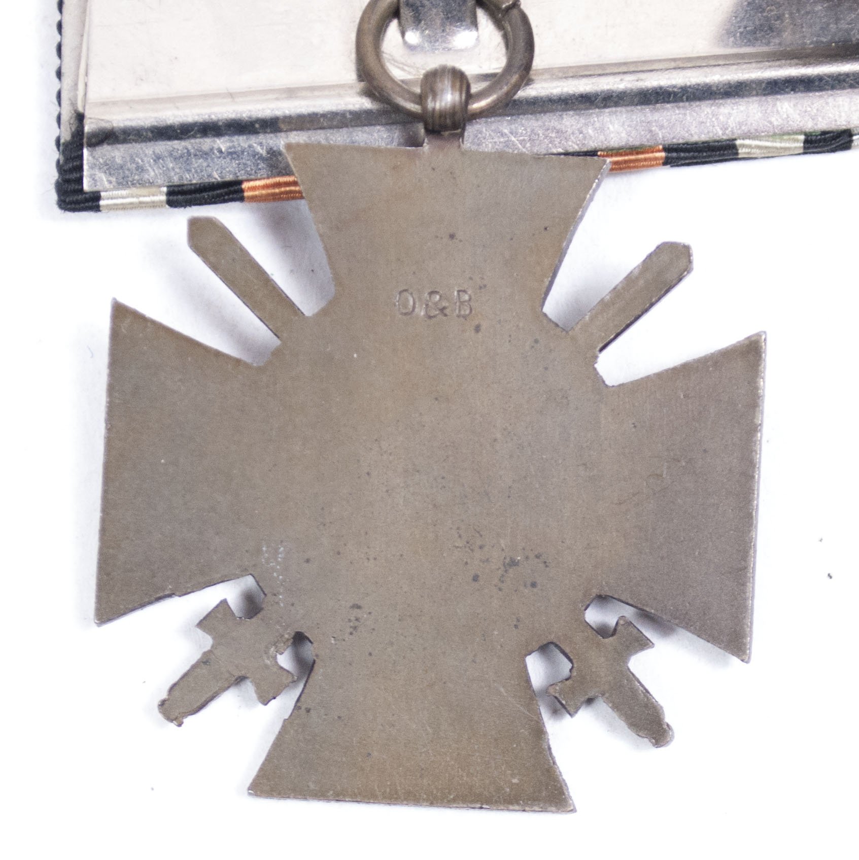 Double ribbonbar with Iron Cross + Ehrenkreuz für Frontkämpfer + ribbon — image 11