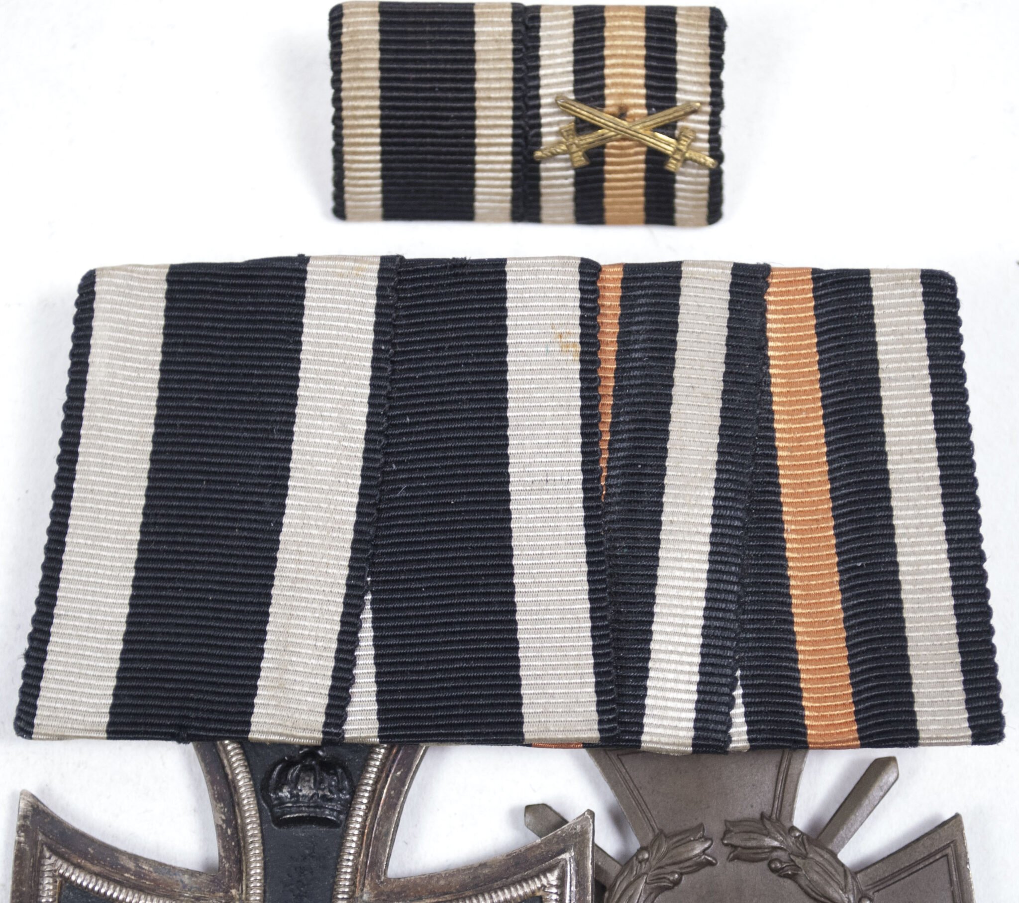 Double ribbonbar with Iron Cross + Ehrenkreuz für Frontkämpfer + ribbon — image 4